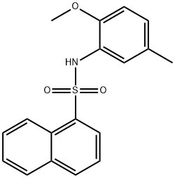 N-(2-methoxy-5-methylphenyl)-1-naphthalenesulfonamide Struktur