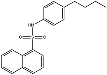 N-(4-butylphenyl)-1-naphthalenesulfonamide Struktur