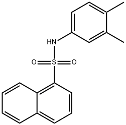 N-(3,4-dimethylphenyl)-1-naphthalenesulfonamide Struktur