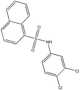 N-(3,4-dichlorophenyl)-1-naphthalenesulfonamide Struktur