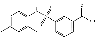 3-[(mesitylamino)sulfonyl]benzoic acid Struktur