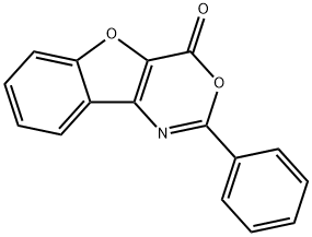 2-phenyl-4H-[1]benzofuro[3,2-d][1,3]oxazin-4-one Struktur