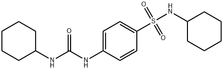 N-cyclohexyl-4-{[(cyclohexylamino)carbonyl]amino}benzenesulfonamide Struktur