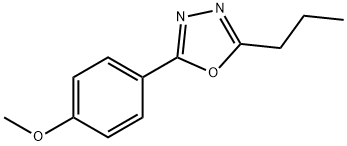 2-(4-methoxyphenyl)-5-propyl-1,3,4-oxadiazole Struktur