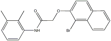 2-[(1-bromo-2-naphthyl)oxy]-N-(2,3-dimethylphenyl)acetamide Struktur