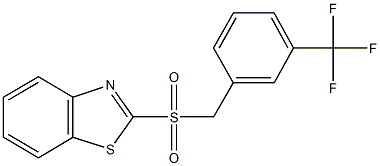 2-{[3-(trifluoromethyl)benzyl]sulfonyl}-1,3-benzothiazole Struktur