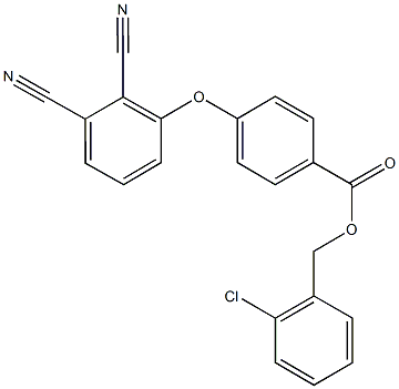 2-chlorobenzyl 4-(2,3-dicyanophenoxy)benzoate Struktur