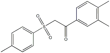 1-(3,4-dimethylphenyl)-2-[(4-methylphenyl)sulfonyl]ethanone Struktur