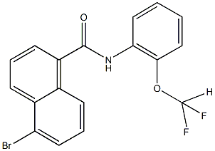 5-bromo-N-[2-(difluoromethoxy)phenyl]-1-naphthamide Struktur