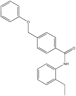 N-(2-ethylphenyl)-4-(phenoxymethyl)benzamide Struktur