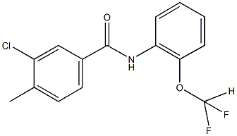 3-chloro-N-[2-(difluoromethoxy)phenyl]-4-methylbenzamide Struktur