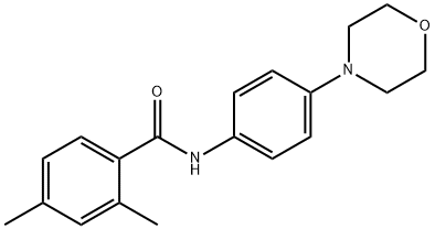 2,4-dimethyl-N-[4-(4-morpholinyl)phenyl]benzamide Struktur