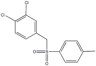 3,4-dichlorobenzyl 4-methylphenyl sulfone Struktur