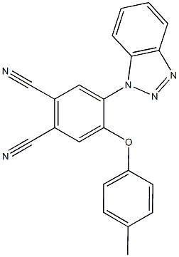 4-(1H-1,2,3-benzotriazol-1-yl)-5-(4-methylphenoxy)phthalonitrile Struktur