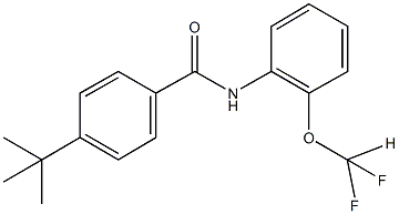 4-tert-butyl-N-[2-(difluoromethoxy)phenyl]benzamide Struktur