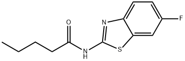 N-(6-fluoro-1,3-benzothiazol-2-yl)pentanamide Struktur