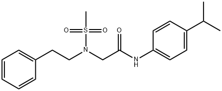 N-(4-isopropylphenyl)-2-[(methylsulfonyl)(2-phenylethyl)amino]acetamide Struktur