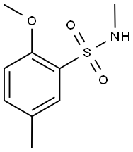 2-methoxy-N,5-dimethylbenzenesulfonamide Struktur