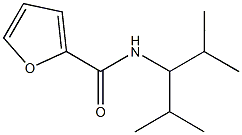 N-(1-isopropyl-2-methylpropyl)-2-furamide Struktur