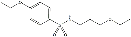 4-ethoxy-N-(3-ethoxypropyl)benzenesulfonamide Struktur