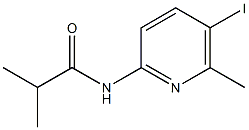 N-(5-iodo-6-methyl-2-pyridinyl)-2-methylpropanamide Struktur