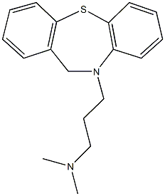 3-dibenzo[b,f][1,4]thiazepin-10(11H)-yl-N,N-dimethyl-1-propanamine Struktur