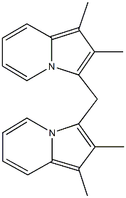 3-[(1,2-dimethyl-3-indolizinyl)methyl]-1,2-dimethylindolizine Struktur