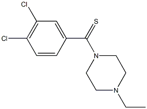 1-(3,4-dichlorobenzothioyl)-4-ethylpiperazine Struktur