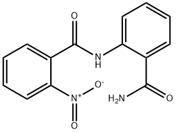 N-[2-(aminocarbonyl)phenyl]-2-nitrobenzamide Struktur