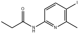 N-(5-iodo-6-methyl-2-pyridinyl)propanamide Struktur