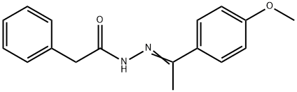 N'-[1-(4-methoxyphenyl)ethylidene]-2-phenylacetohydrazide Struktur