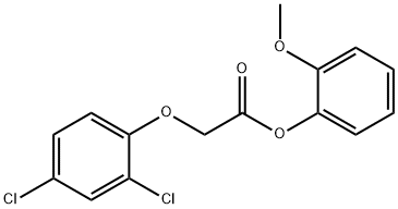 2-methoxyphenyl (2,4-dichlorophenoxy)acetate Struktur