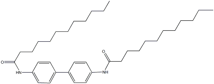 N-[4'-(dodecanoylamino)[1,1'-biphenyl]-4-yl]dodecanamide Struktur