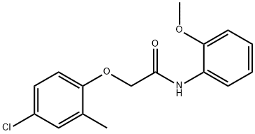 2-(4-chloro-2-methylphenoxy)-N-(2-methoxyphenyl)acetamide Struktur