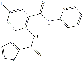 N-{4-iodo-2-[(pyridin-2-ylamino)carbonyl]phenyl}thiophene-2-carboxamide Struktur