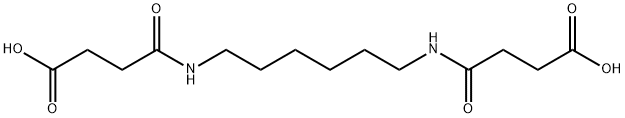 4-({6-[(3-carboxypropanoyl)amino]hexyl}amino)-4-oxobutanoic acid Struktur