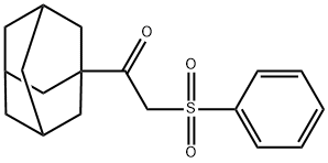 1-(1-adamantyl)-2-(phenylsulfonyl)ethanone Struktur