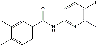 N-(5-iodo-6-methyl-2-pyridinyl)-3,4-dimethylbenzamide Struktur