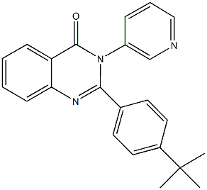 2-(4-tert-butylphenyl)-3-(3-pyridinyl)-4(3H)-quinazolinone Struktur