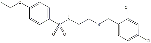 N-{2-[(2,4-dichlorobenzyl)sulfanyl]ethyl}-4-ethoxybenzenesulfonamide Struktur