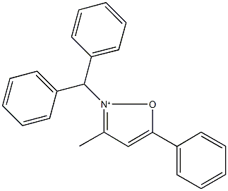 2-benzhydryl-3-methyl-5-phenylisoxazol-2-ium Struktur