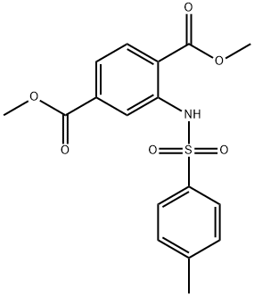 dimethyl 2-{[(4-methylphenyl)sulfonyl]amino}terephthalate Struktur