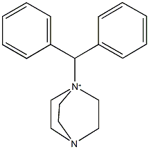 1-benzhydryl-4-aza-1-azoniabicyclo[2.2.2]octane Struktur