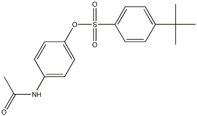 4-(acetylamino)phenyl 4-tert-butylbenzenesulfonate Struktur