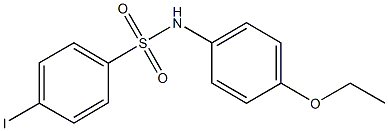 N-(4-ethoxyphenyl)-4-iodobenzenesulfonamide Struktur