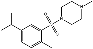 1-[(5-isopropyl-2-methylphenyl)sulfonyl]-4-methylpiperazine Struktur