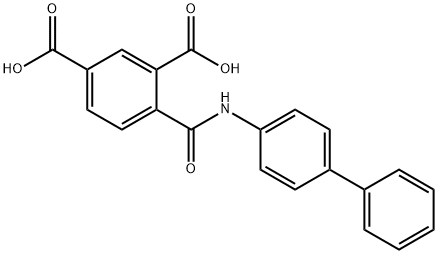 4-[([1,1'-biphenyl]-4-ylamino)carbonyl]isophthalic acid Struktur