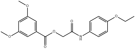 2-(4-ethoxyanilino)-2-oxoethyl 3,5-dimethoxybenzoate Struktur