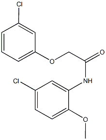 N-(5-chloro-2-methoxyphenyl)-2-(3-chlorophenoxy)acetamide Struktur