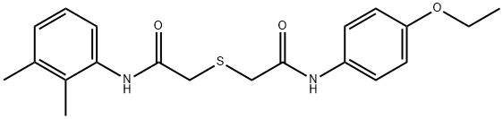 2-{[2-(2,3-dimethylanilino)-2-oxoethyl]sulfanyl}-N-(4-ethoxyphenyl)acetamide Struktur